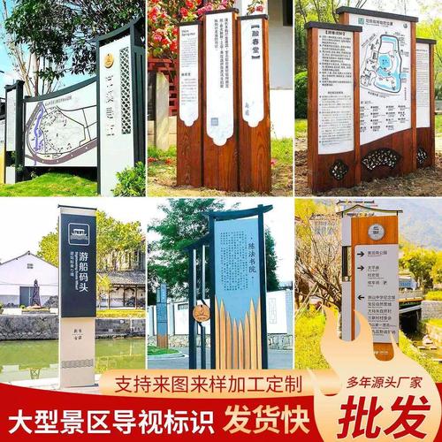 户外导视牌景区商场立式导向牌楼层停车场指示牌大型广告导视牌厂